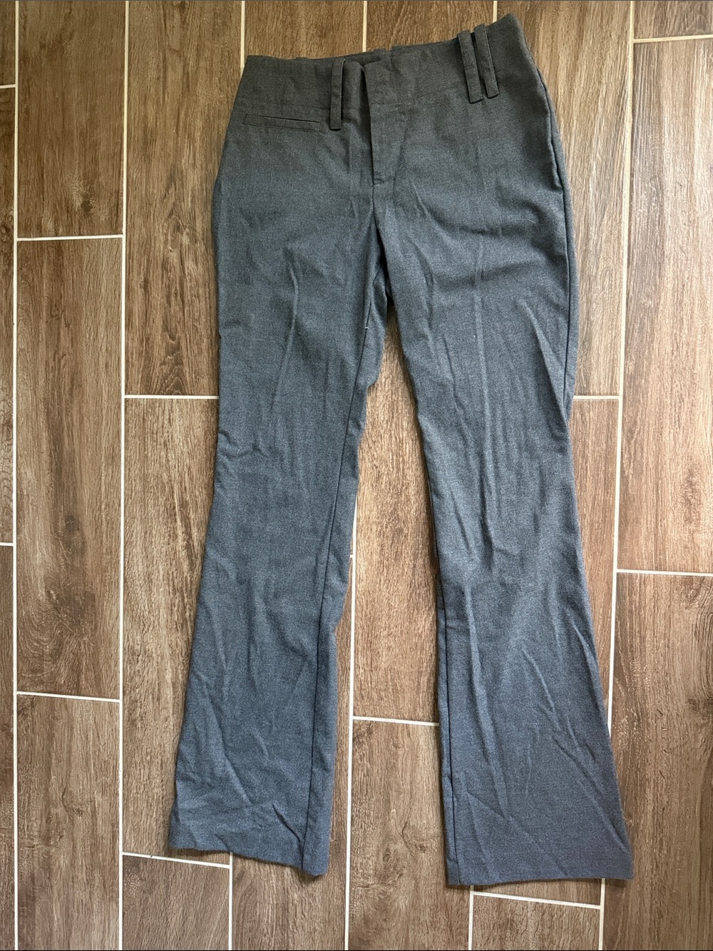 Women’s Gray Dress Pants — Slim Flare